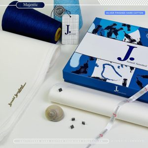 Junaid Jamshed Silver Finished Hard Cotton – Summer Impressions 2025 Edition